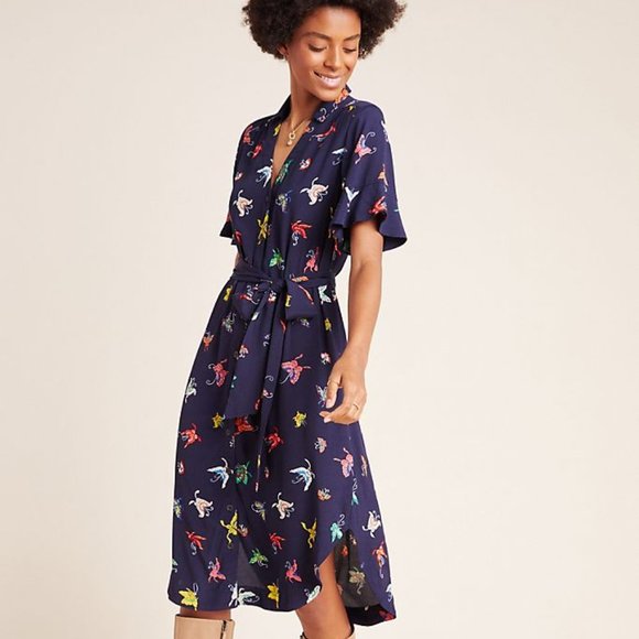 NEW Anthropologie Flutterby Dress - Picture 6 of 6